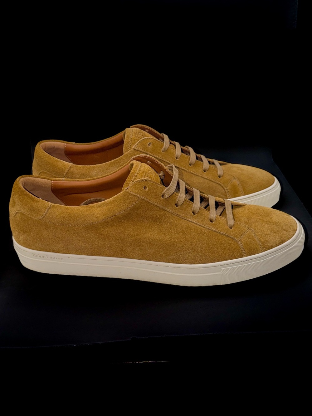 NWOB Polo Ralph Lauren Men’s made in Italy Jermaine suede sneakers size 13